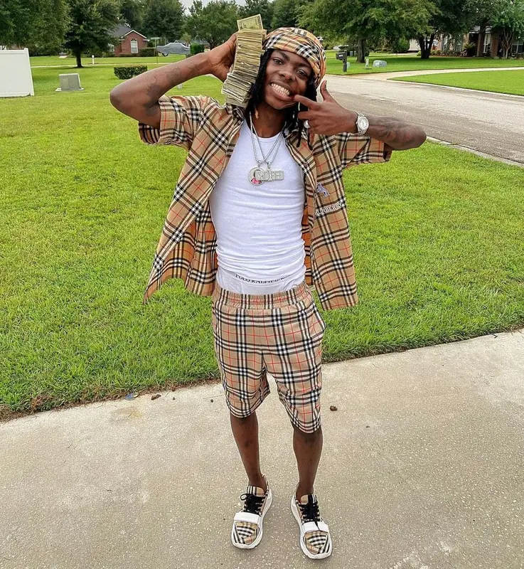 Dee Watkins outfit in Burberry and Ralph Lauren, 2020