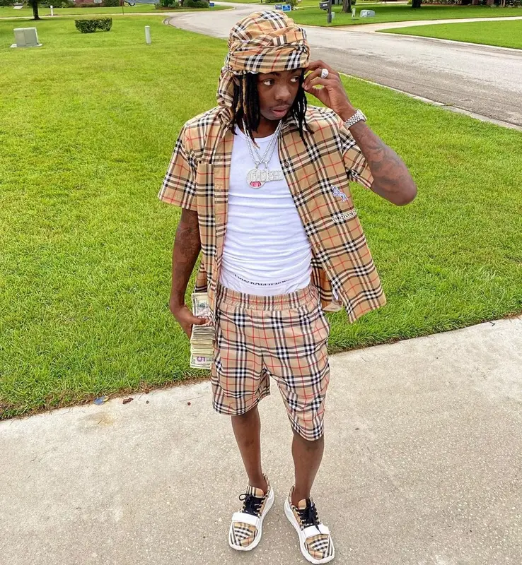 Dee Watkins outfit in Burberry and Ralph Lauren, 2020