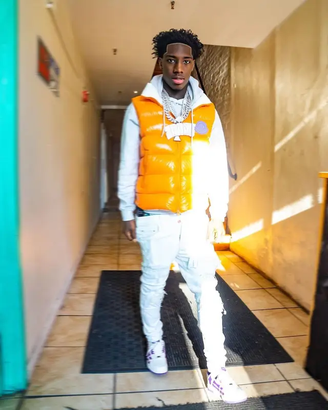 2Rare outfit in Moncler and Amiri, 2022