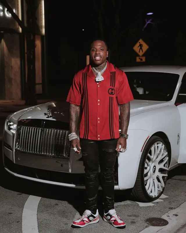 BandMan Kevo outfit in Gucci, Amiri, and Adidas, 2022