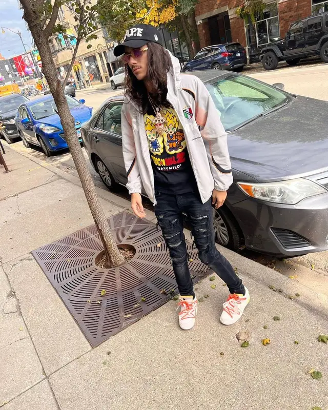 BabyTron outfit in Supreme, Cartier, and Bape, 2022