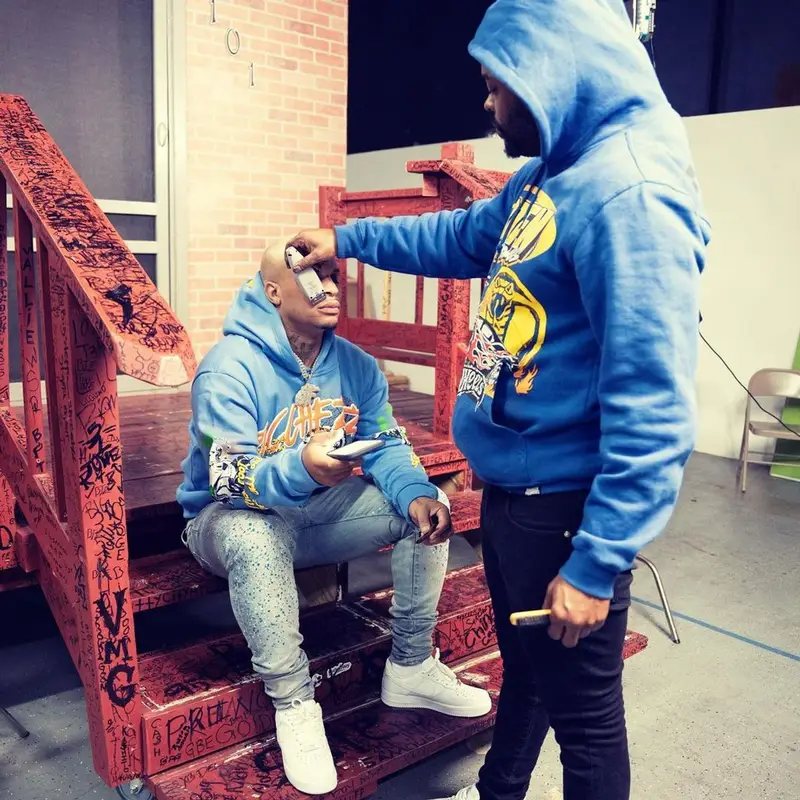 Doodie Lo outfit in Ricchezza Forever, Amiri, and Nike, 2022