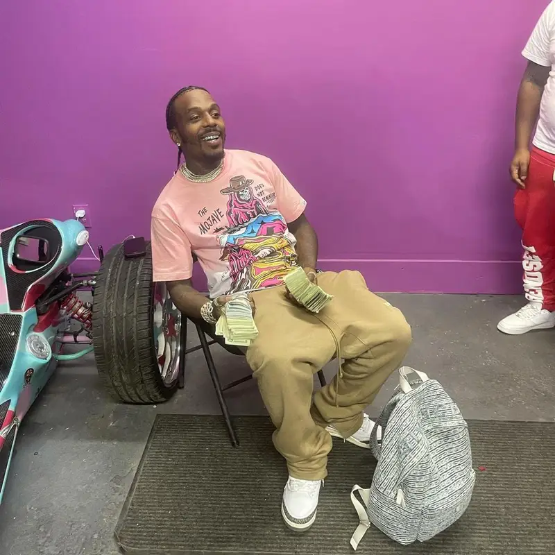 Sauce Walka outfit in Warren Lotas, Fear of God, and Jordan, 2022