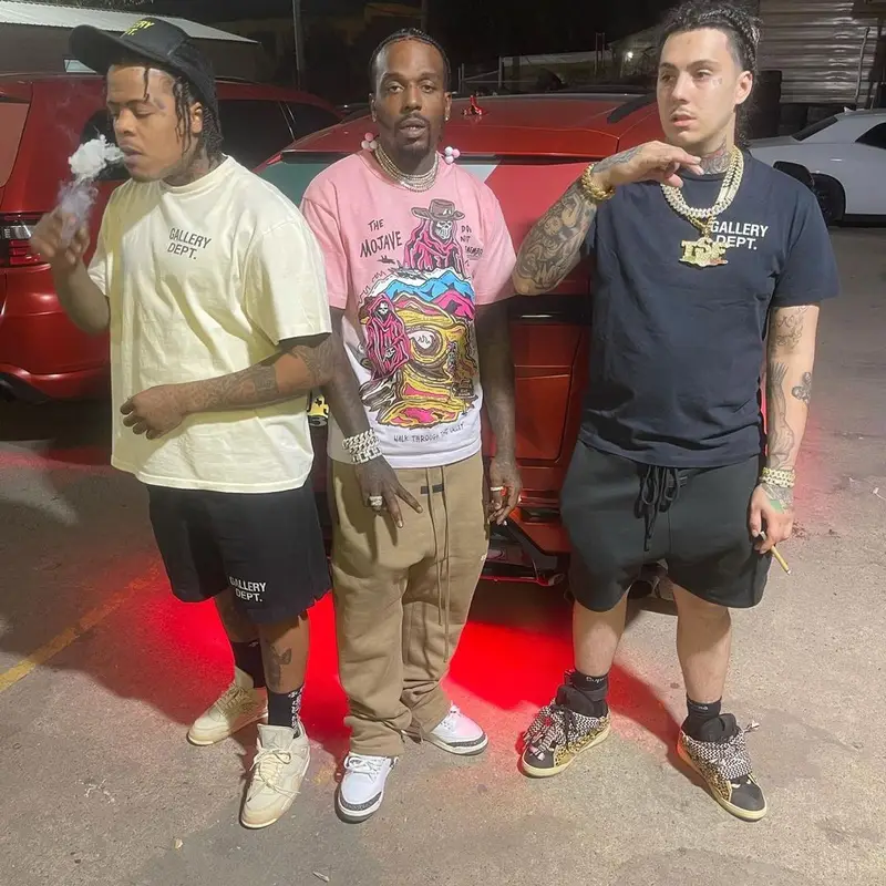 Sauce Walka outfit in Warren Lotas, Fear of God, and Jordan, 2022