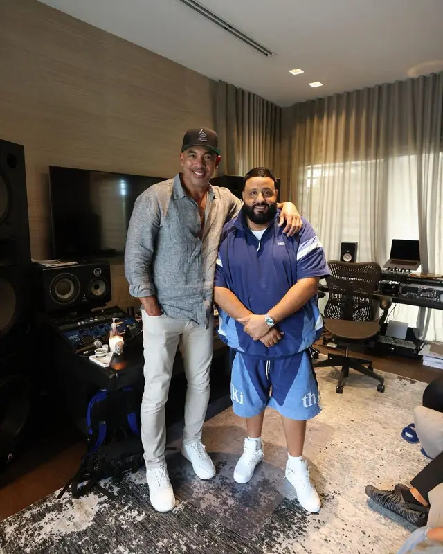 DJ Khaled outfit in Kith and Nike, 2022