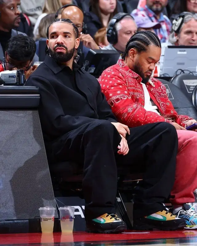 Drake outfit in Balenciaga, Y/Project, and Diemme, 2022