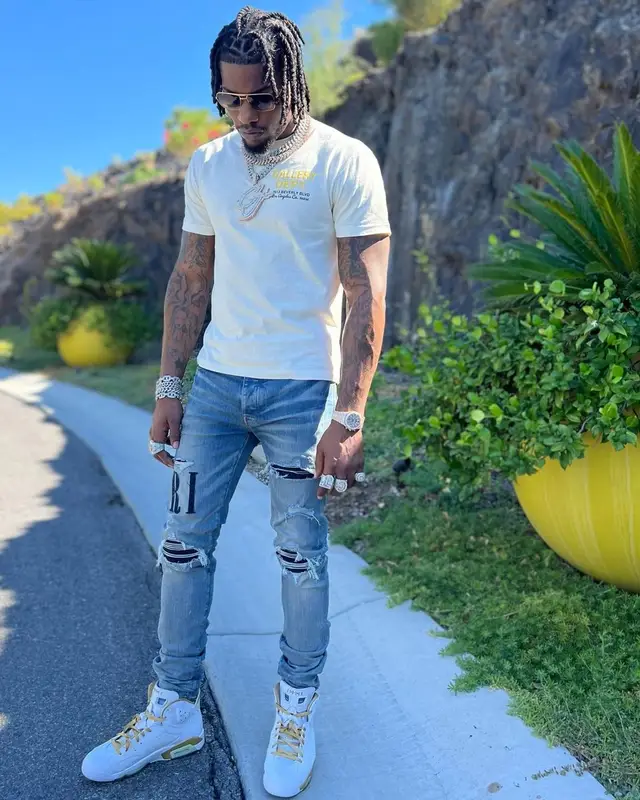 CJ So Cool outfit in Gallery Dept., Amiri, and Louis Vuitton, 2022