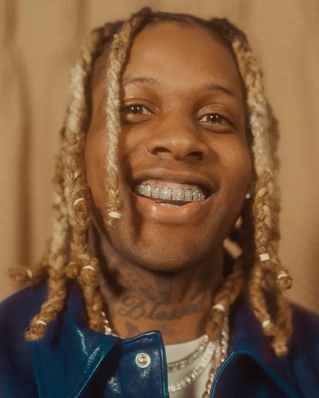 Lil Durk outfit in Brownstone, 2021