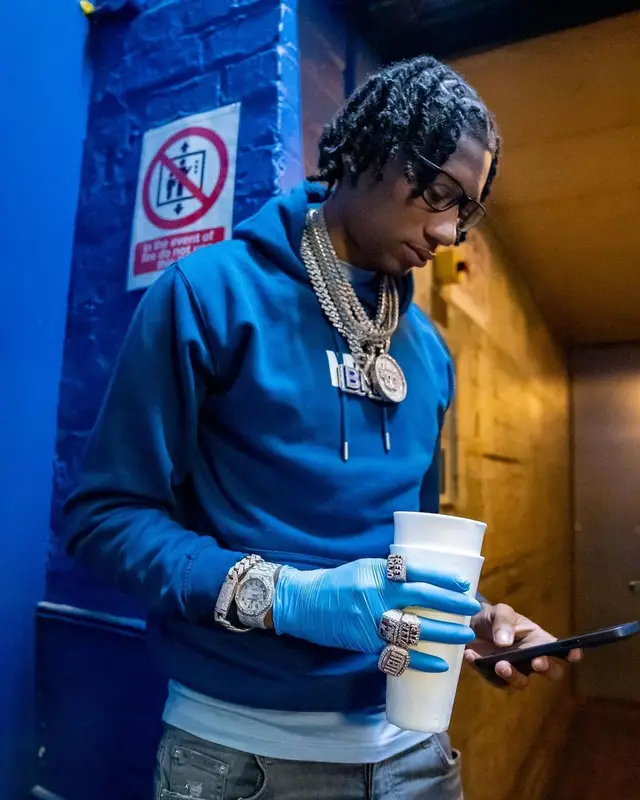 Digga D outfit in Amiri, Dior, and Playboy, 2022