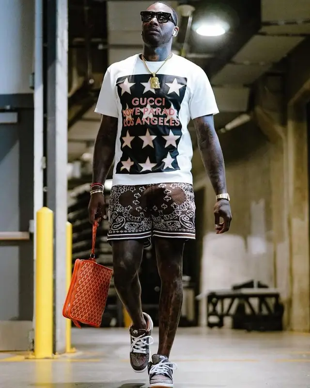 John Wall outfit in Gucci, Amiri, and Nike, 2022