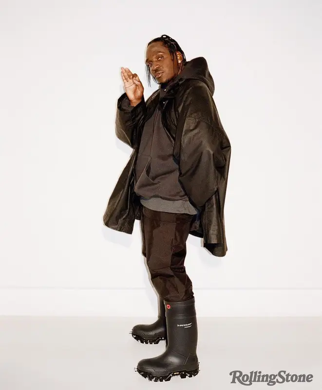 Pusha T outfit in Yeezy and GAP, 2022