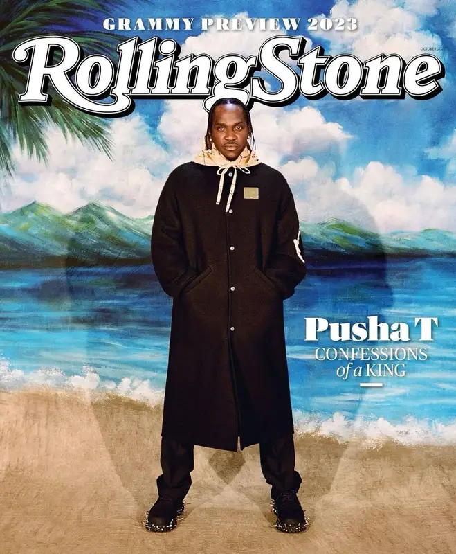 Pusha T outfit in Jil Sander, 2022