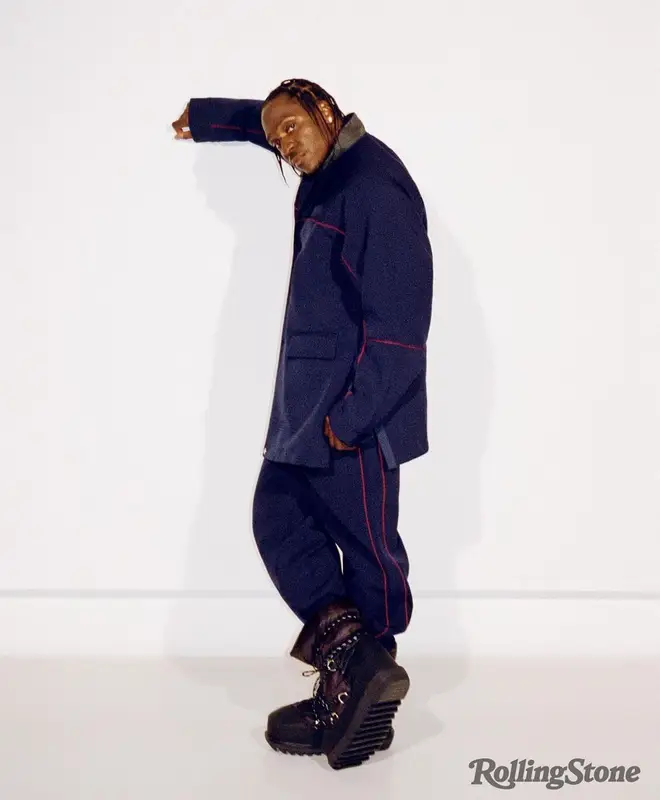 Pusha T outfit in Sacai, 2022