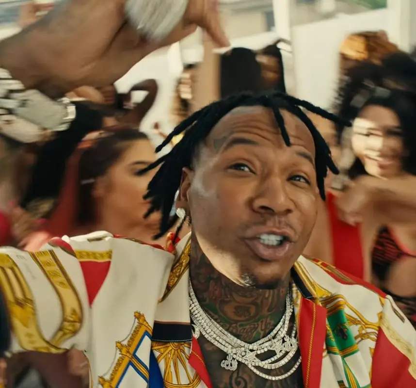 Moneybagg Yo outfit in J.Logan Home, 2022