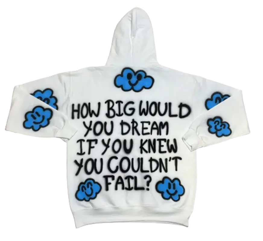 Fashion Arcade Chasing Dreams White Hoodie $65