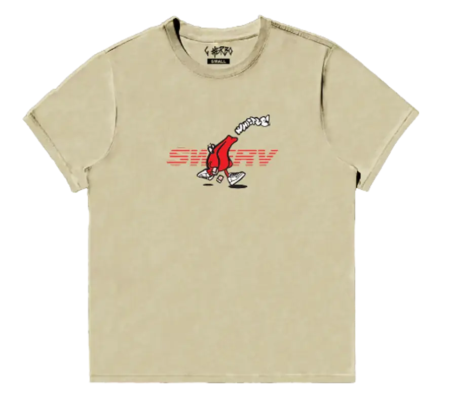 G Herbo Merch Swerv Beige T-Shirt $50