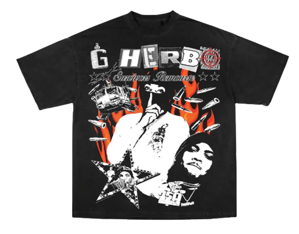 G Herbo Merch History Black T-Shirt $50
