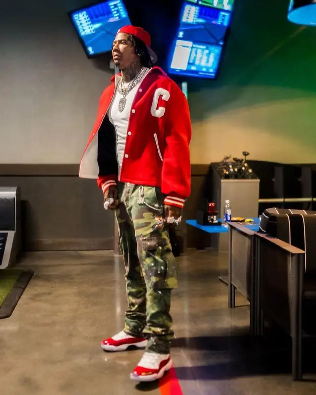 Moneybagg Yo outfit in Celine, Gallery Dept., and Nike, 2022
