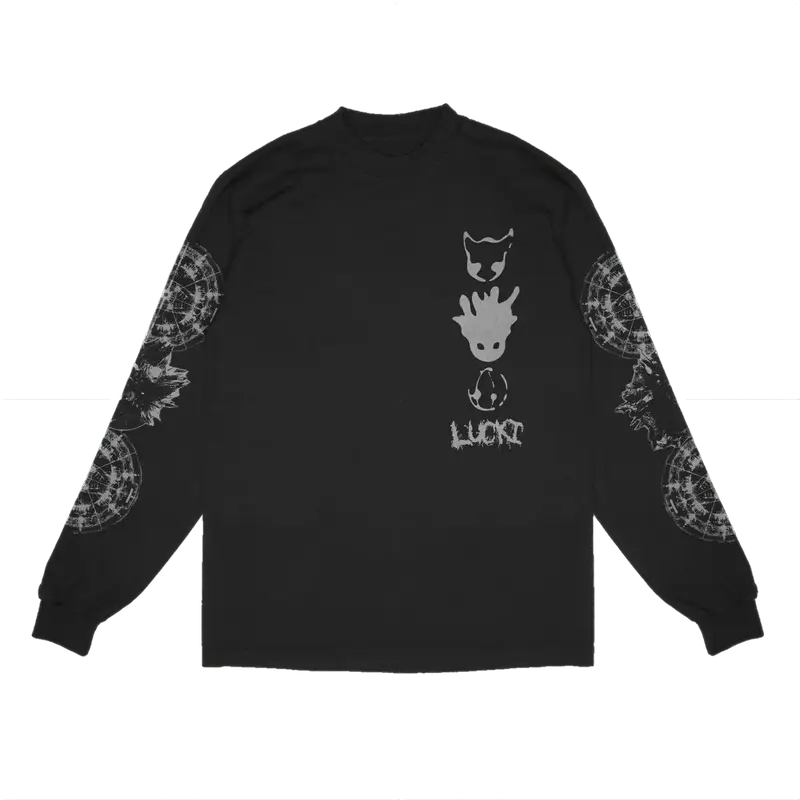 Lucki Merch 2022 2Neptune Tour - Dark Space LS T-Shirt $45