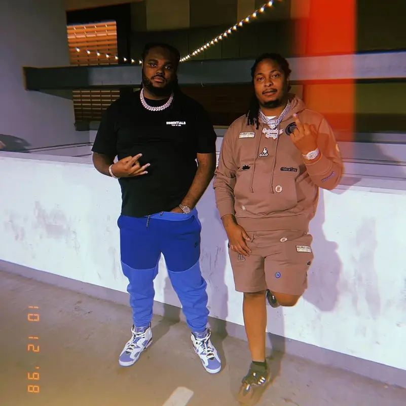 Tee Grizzley outfit in Fear of God, Nike, and Jordan, 2022