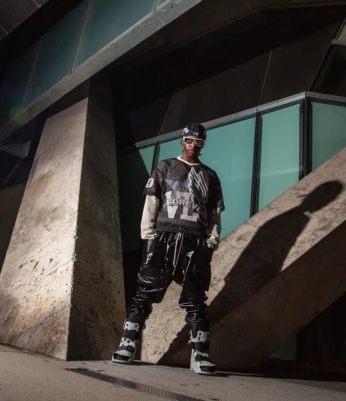 Bloody Osiris outfit in Rick Owens, Louis Vuitton, and Murd333r.Fm, 2022