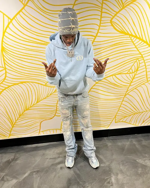 Lil Double 0 outfit in Dior, Gallery Dept., and Vicaire, 2022