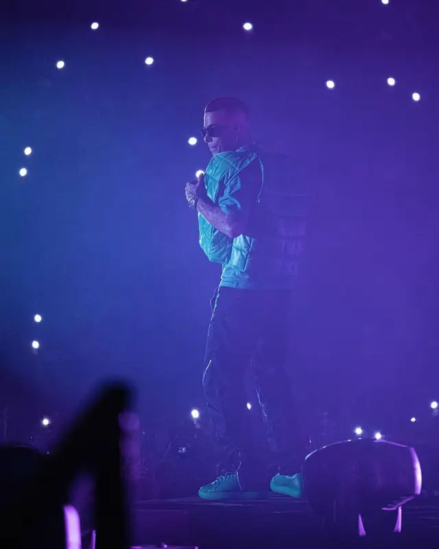 Sfera Ebbasta outfit in Bottega Veneta, 2022