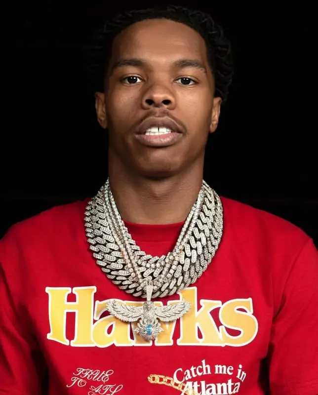 Lil Baby outfit in Atlanta Hawks and Lil Baby Merch, 2022