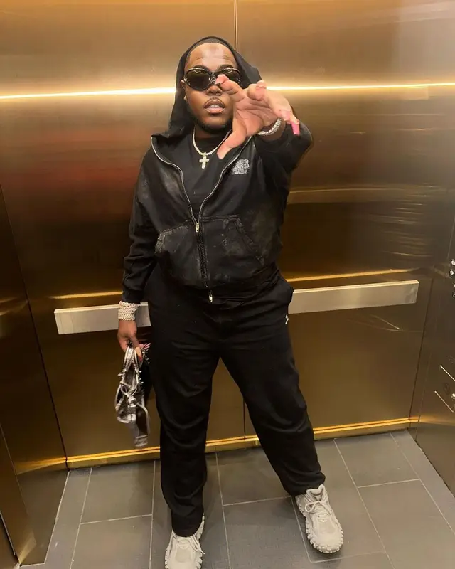 Saucy Santana outfit in Balenciaga, 2022