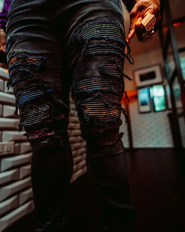BandMan Kevo outfit in Amiri and Louis Vuitton, 2022