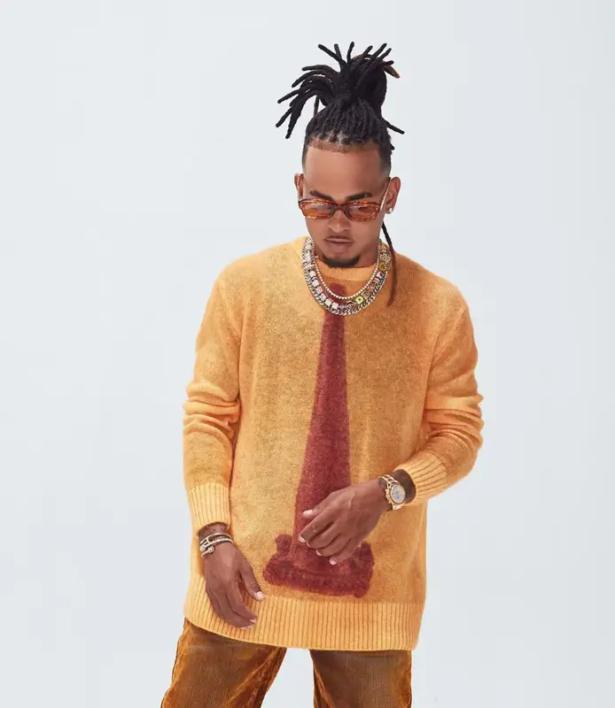 Ozuna outfit in Givenchy, Bottega Veneta, and Jacques Marie Mage, 2022