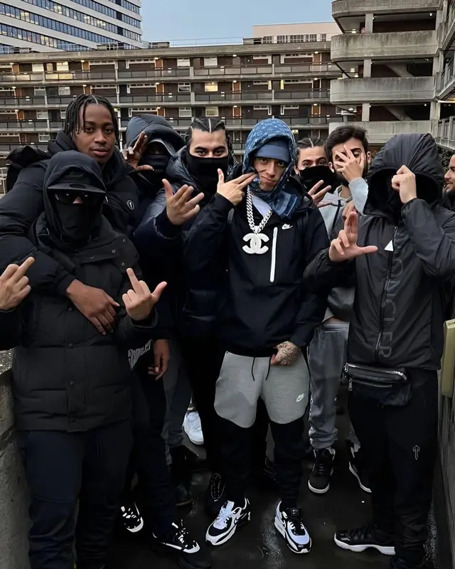 Central Cee outfit in Nike and Louis Vuitton, 2022