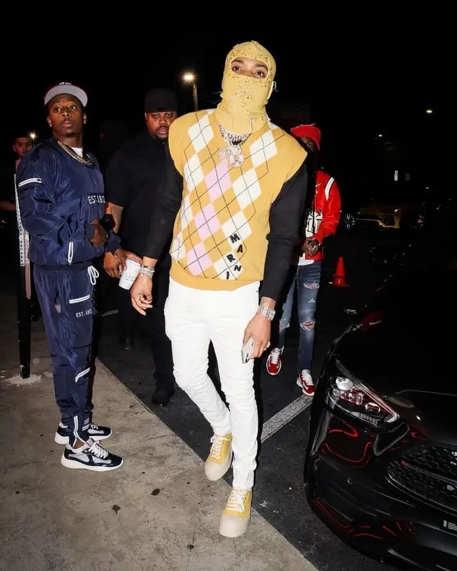 G Herbo outfit in Marni and Amiri, 2022