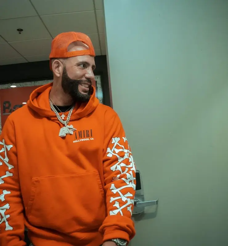 DJ Drama outfit in Amiri and Dior, 2022