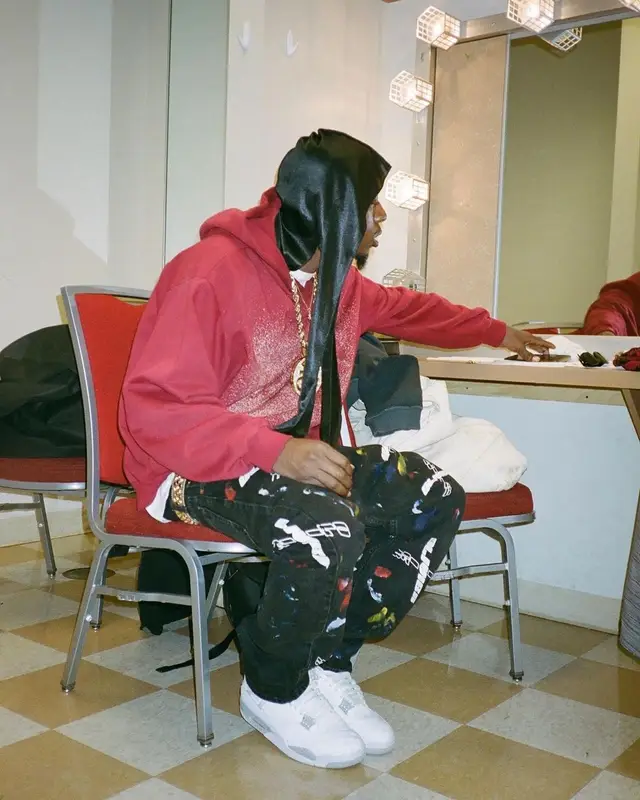 Joey Badass outfit in Marni, Olivier Rogers, and B.B. Simon, 2022