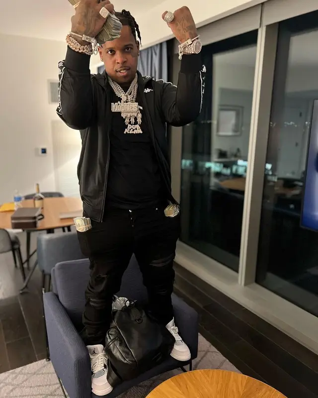 Finesse2tymes outfit in Kappa, Amiri, and Jordan, 2022
