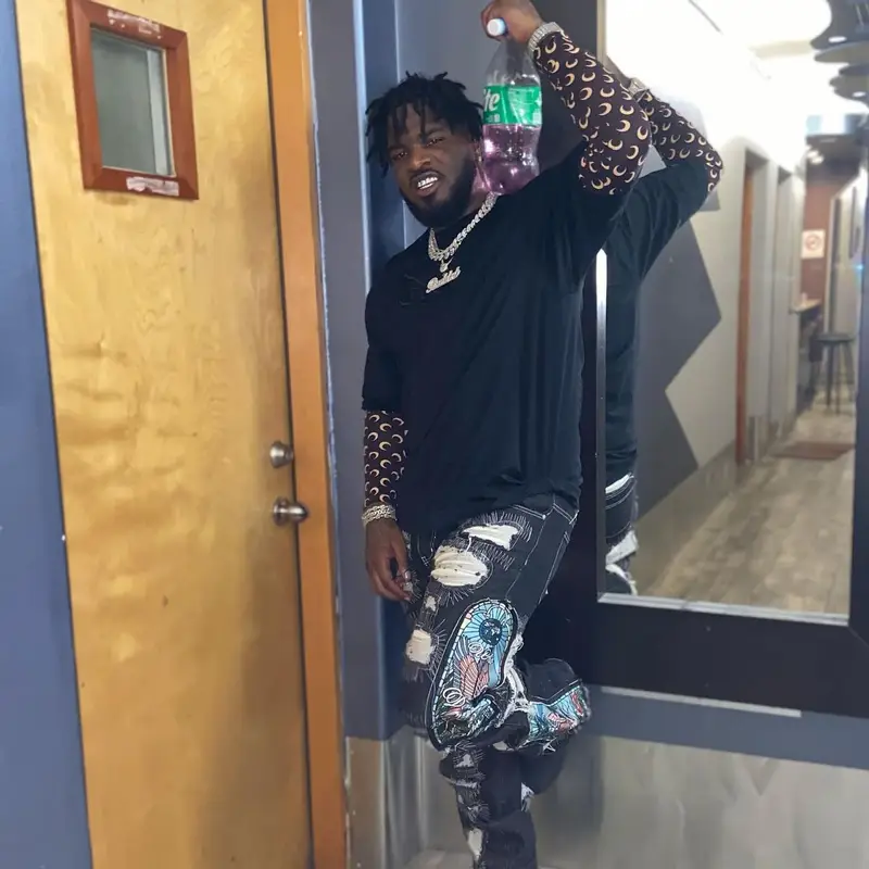 Buddah Bands outfit in Rick Owens, Marine Serre, and Champion, 2022