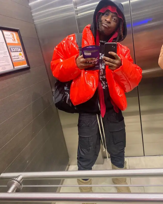 UnoTheActivist outfit in Yeezy, Rick Owens, and GAP, 2022