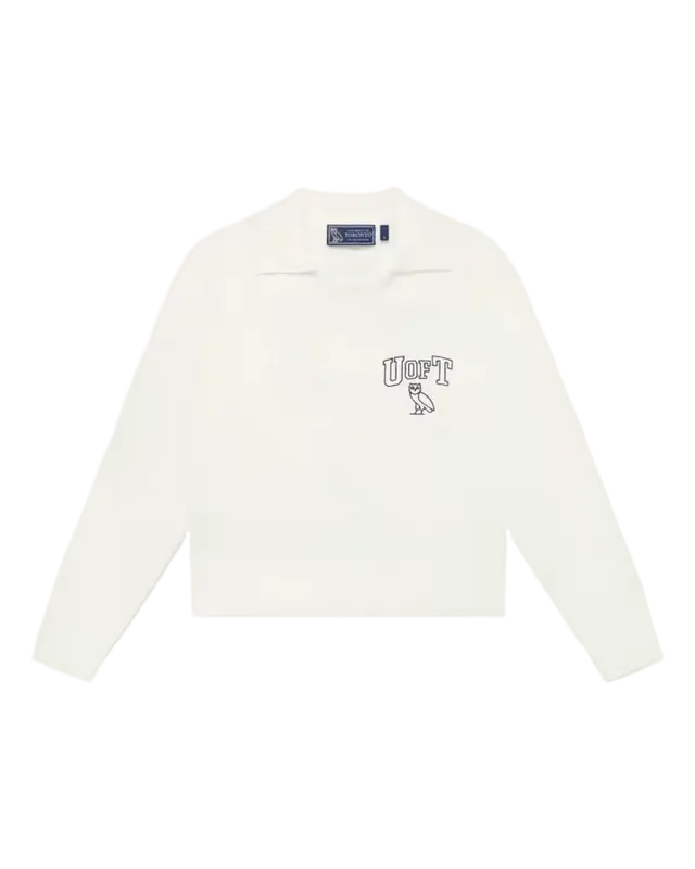 OVO 2022 Rugby Cream Polo Sweater $138