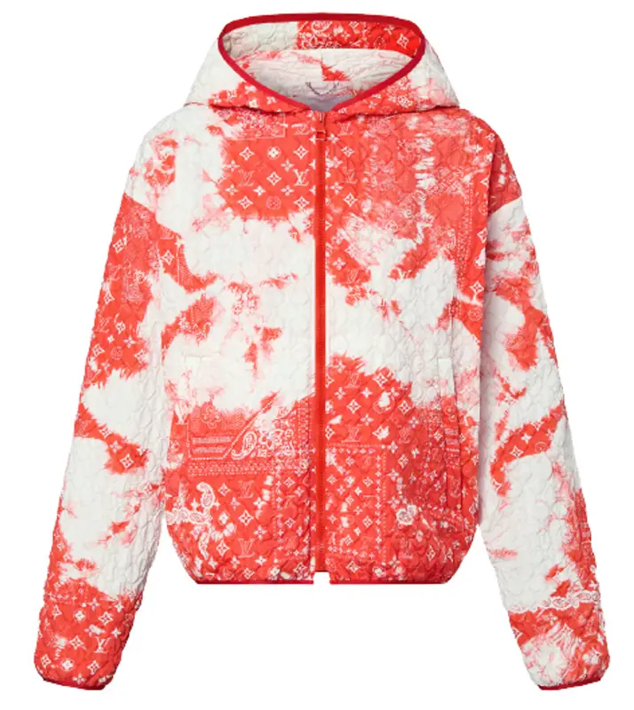 Louis Vuitton Red Flower Monogram Puffer Jacket – Savonches