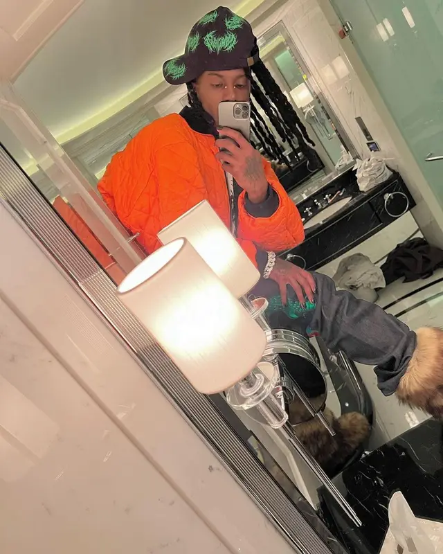 Playboi Carti outfit in Balenciaga, Celine, and Playboi Carti Merch, 2022