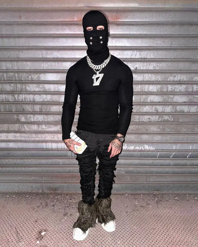 Tony Effe outfit in Rick Owens, 2022