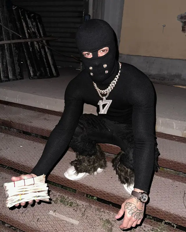Tony Effe outfit in Rick Owens, 2022