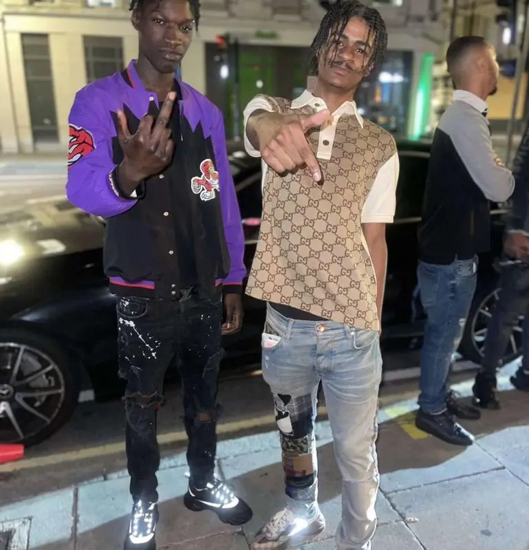 BandoKay outfit in Gucci and Amiri, 2022