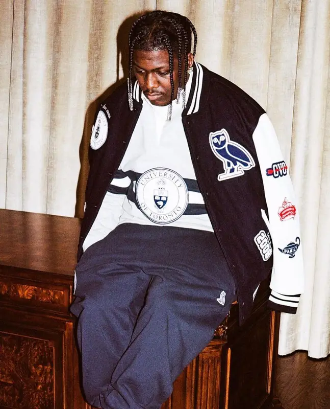Lil Yachty outfit in OVO and University of Toronto Merch, 2022
