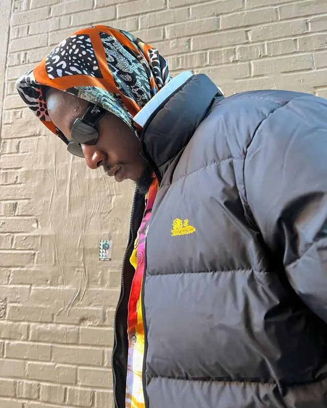 Joey Badass outfit in Aime Leon Dore and Prada, 2022