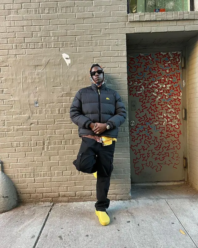 Joey Badass outfit in Aime Leon Dore and Prada, 2022