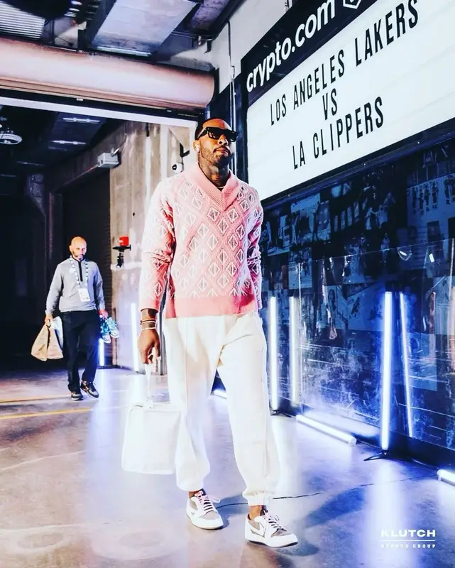 John Wall outfit in Dior, Nike, and Travis Scott Merch, 2022