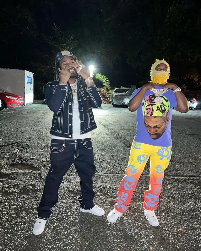 Icewear Vezzo outfit in Nike and True Religion, 2022