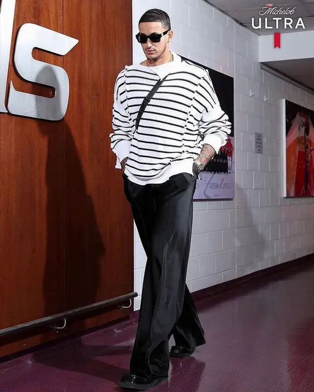Kyle Kuzma outfit in Marni, Maison Margiela, and Louis Vuitton, 2022